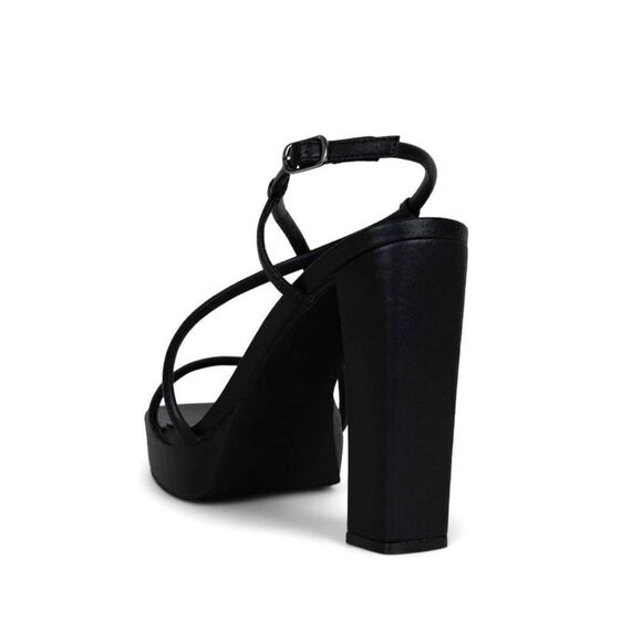 New JEFFREY CAMPBELL Aperitif Platform Sandal black high heel size 10 - Picture 3 of 6